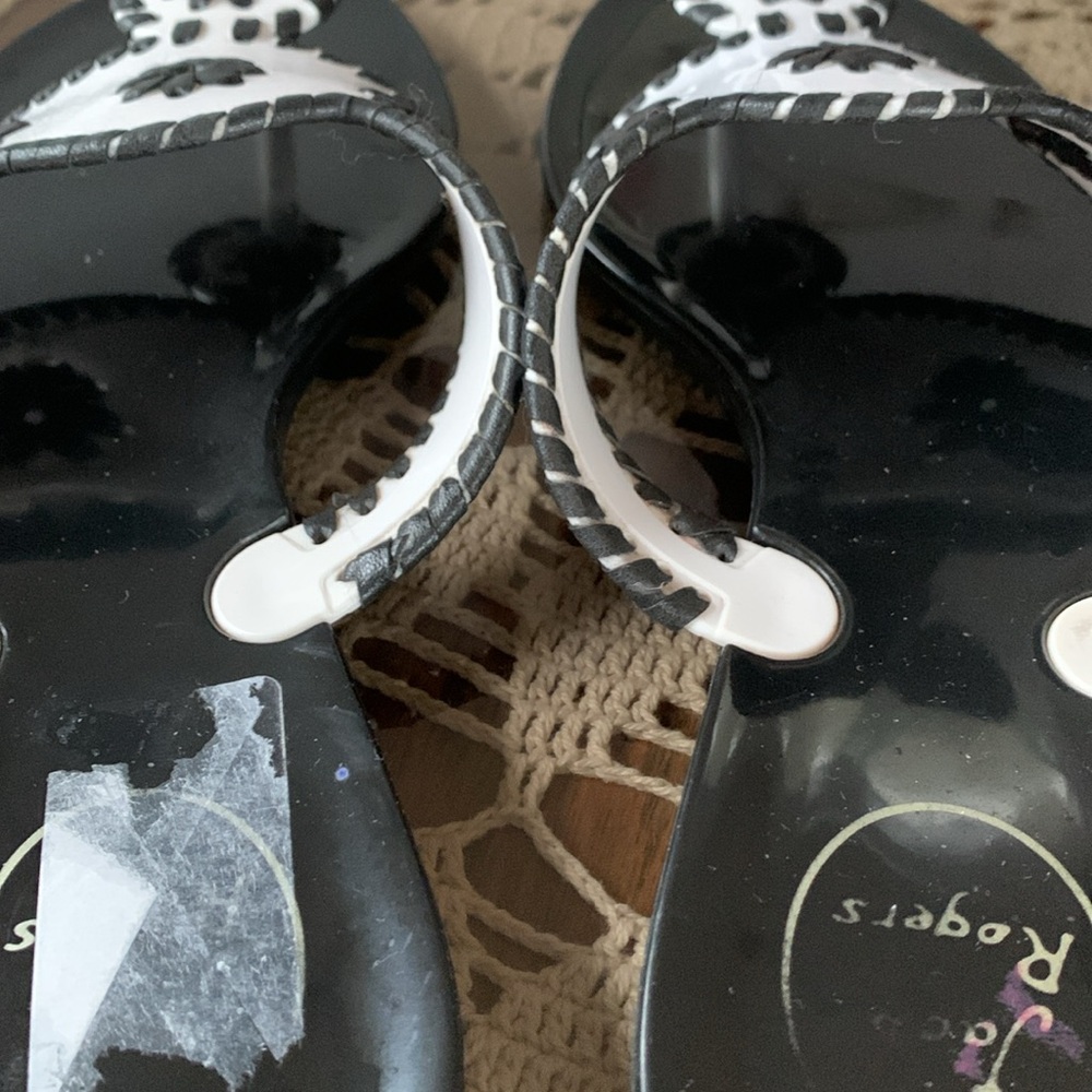 Jack Rogers Black and White Sandals - Picture 6 of 6
